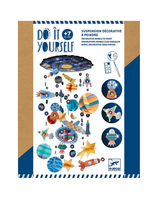 Djeco DIY Φτιάχνω & χρωματίζω μόμπιλε Ηλιακό σύστημα 07993