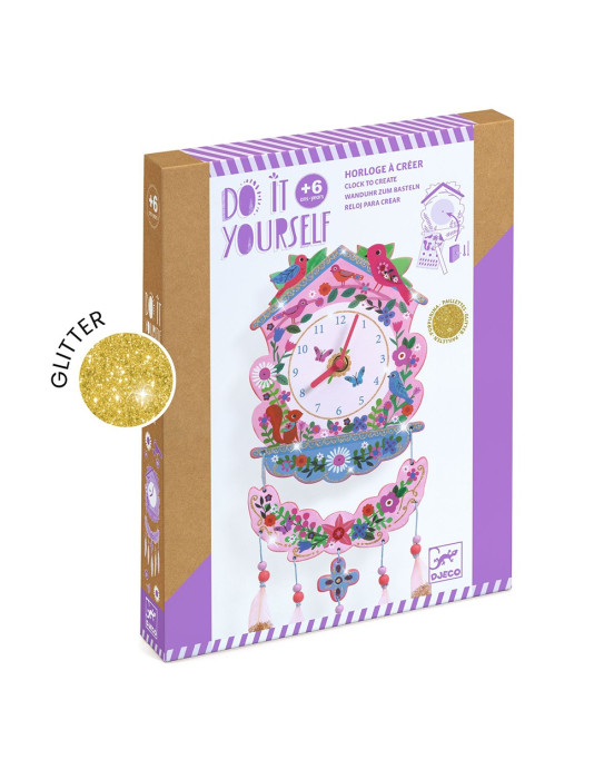 Djeco DIY Φτιάχνω - Ρολόι Τοίχου "Πουλάκια"07979