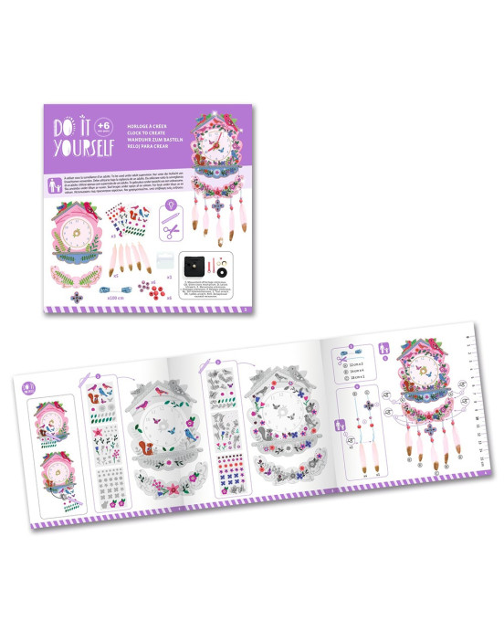 Djeco DIY Φτιάχνω - Ρολόι Τοίχου "Πουλάκια"07979