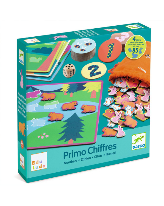 Djeco Eduludo 4 επιτραπέζια σε 1 με αριθμούς 08265