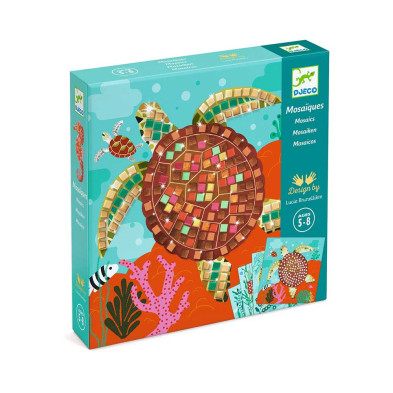 Djeco Κατασκευή μωσαϊκό με μεταλλικό εφέ "Ζωάκια της Καραιβικής" 09427