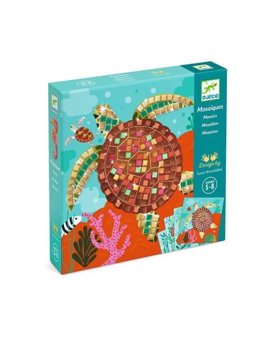 Djeco Κατασκευή μωσαϊκό με μεταλλικό εφέ "Ζωάκια της Καραιβικής" 09427