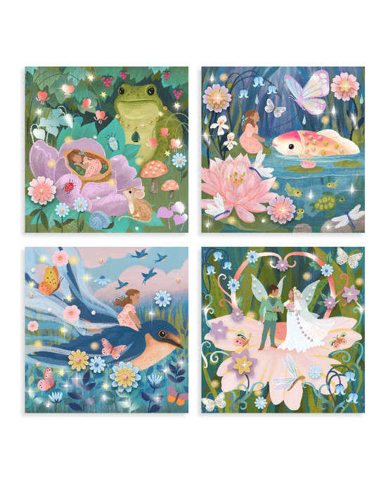 Djeco σετ καλλιτεχνικών & δημιουργικής απασχόλησης "Παραμυθένιες εικόνες'' 09429