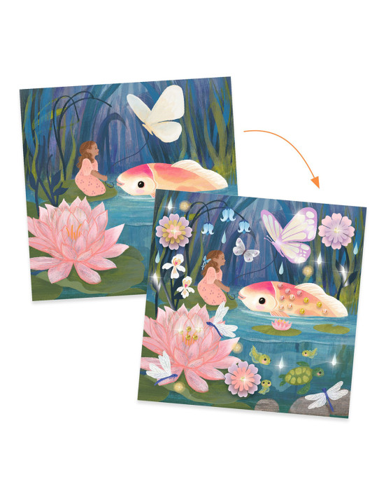 Djeco σετ καλλιτεχνικών & δημιουργικής απασχόλησης "Παραμυθένιες εικόνες'' 09429