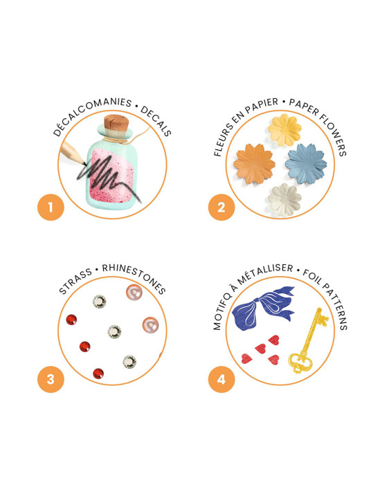 Djeco σετ καλλιτεχνικών & δημιουργικής απασχόλησης "Παραμυθένιες εικόνες'' 09429