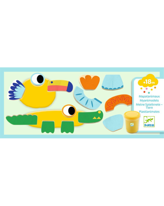 Djeco Χειροτεχνία με πλαστοζυμαράκι Αστεία ζωάκια 09030