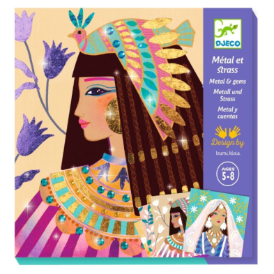 Djeco χειροτεχνία με φύλλα χρυσού και στρας "Πολύτιμα κοσμήματα" 09527