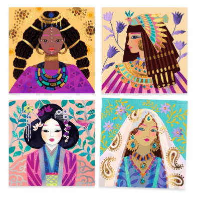 Djeco χειροτεχνία με φύλλα χρυσού και στρας "Πολύτιμα κοσμήματα" 09527