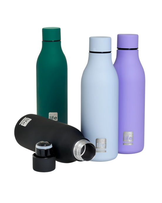 Eco life Μπουκάλι θερμός ανοξείδωτο 550ml Powder Blue 33-BO-2356