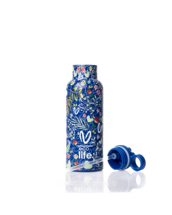 Eco life Παιδικο Παγούρι Θερμός Blue 500ml 33-BO-2324