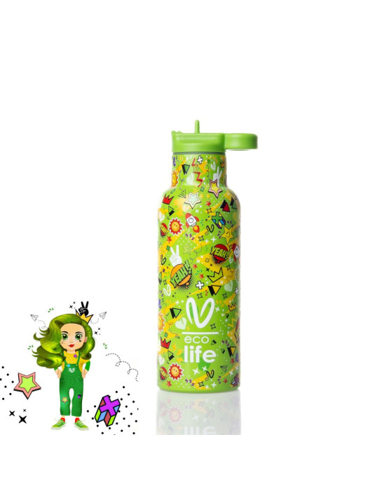 Eco life Παιδικο Παγούρι Θερμός Borola 500ml 33-BO-2320