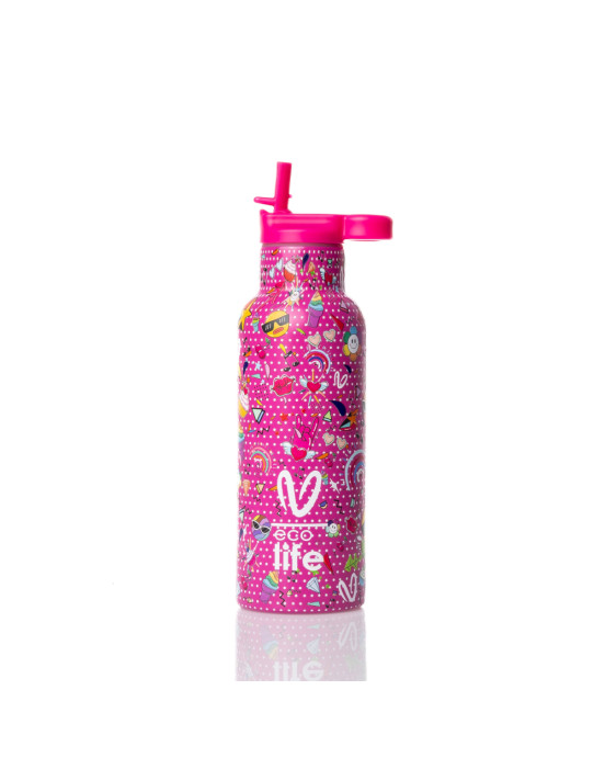 Eco life Παιδικο Παγούρι Θερμός Rainbow 500ml 33-BO-2325