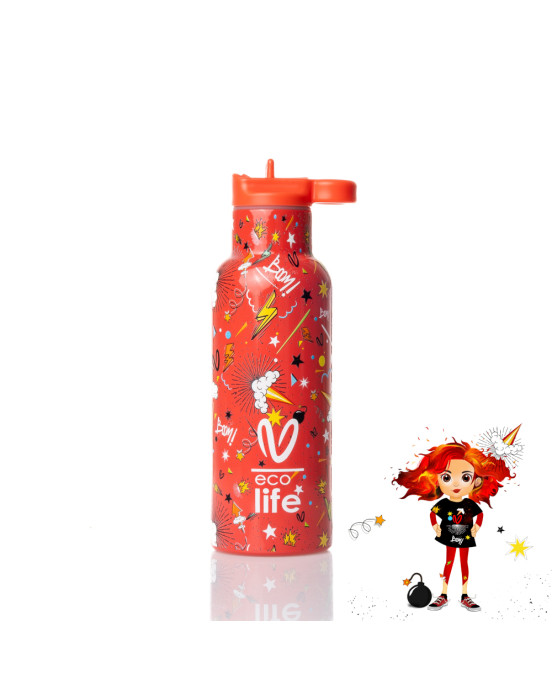 Eco life Παιδικο Παγούρι Θερμός Spitha 500ml 33-BO-2326