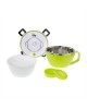 Eco life Round Double Wall Φαγητοδοχείο - Θερμός Με Χώρισμα 850Ml - Πράσινο 33-BO-9072