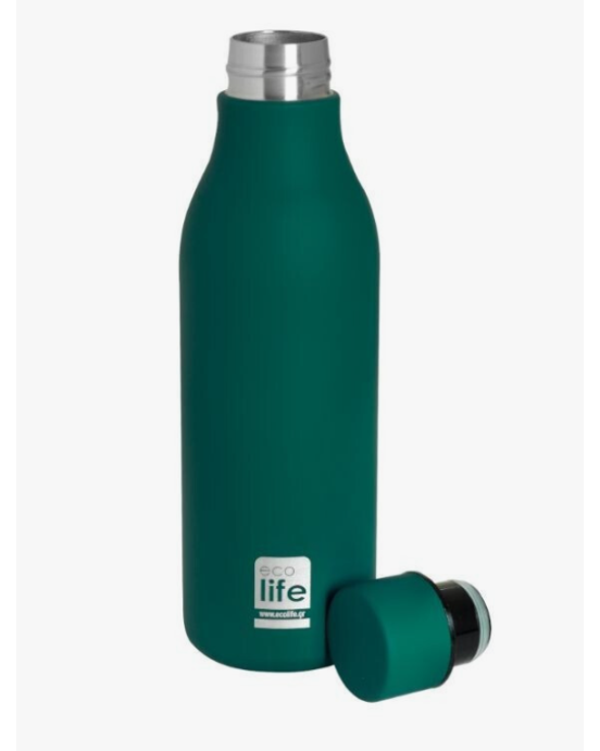Ecolife Μπουκάλι Θερμός Ανοξείδωτο 550ml Pine Green 33-BO-2354