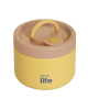 Εcolife Στρογγυλό Θερμός Φαγητού 650ml Κίτρινο  33-BO-9094