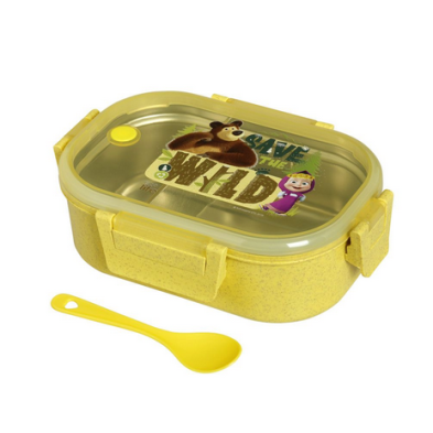 Ecolife Φαγητοδοχείο 900ml  με χώρισμα 'Masha - Save The Wild' 33-BO-9000