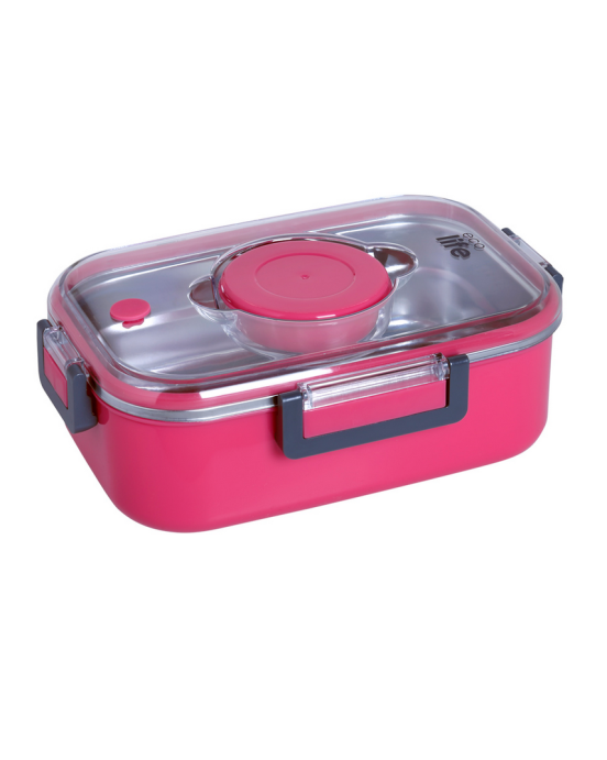 Ορθογώνιο Φαγητοδοχείο θερμ΄ός 850ml Ροζ 33-BO-9050