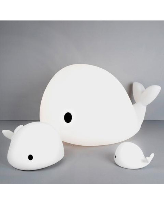 FLOW Φωτιστικό νυχτός Φάλαινα Moby 15εκ. (λευκό)  FL1135027
