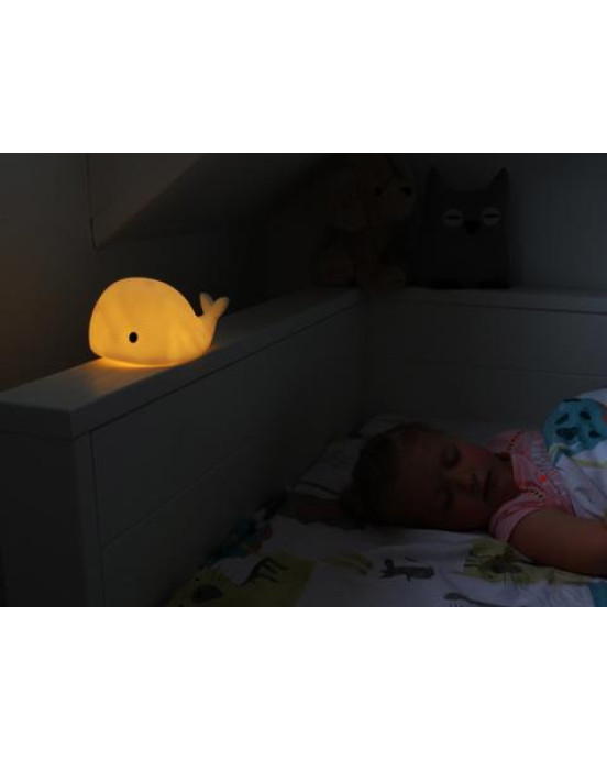 FLOW Φωτιστικό νυχτός Φάλαινα Moby 15εκ. (λευκό)  FL1135027