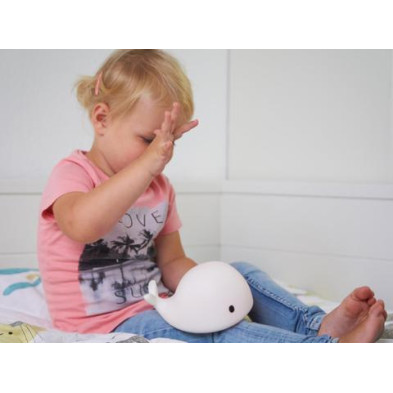 FLOW Φωτιστικό νυχτός Φάλαινα Moby 15εκ. (λευκό)  FL1135027