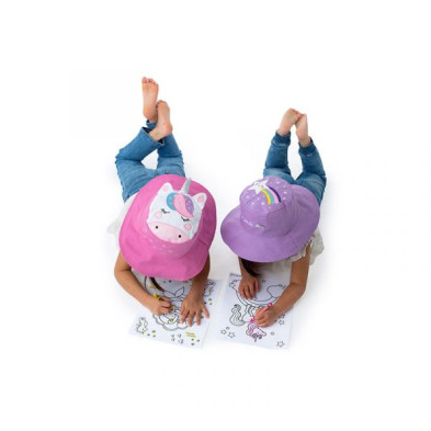 FlapJackKids  Καπέλο Διπλής Όψης UPF 50+ Unicorn/Star (Cotton)  FJKSH802
