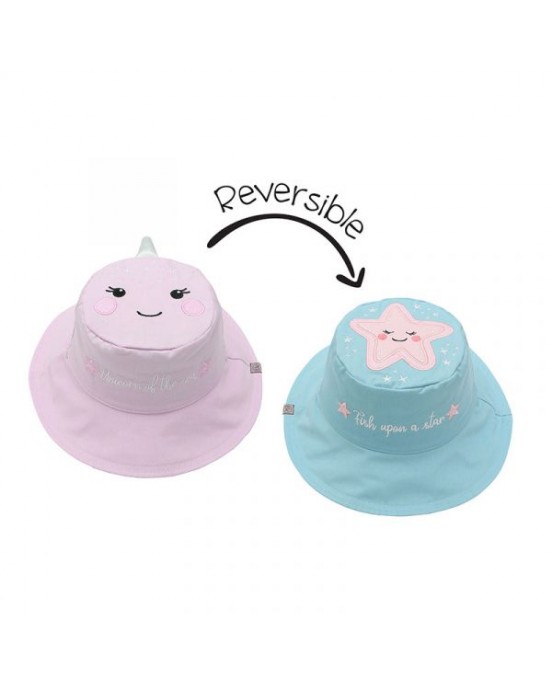 FlapJackKids Καπέλο Διπλής Όψης UPF 50+ Narwhal/Starfish (Cotton) FJKSH808 FlapJackKids Καπέλο Διπλής Όψης UPF 50+ Narwhal/Starfish (Cotton) FJKSH808