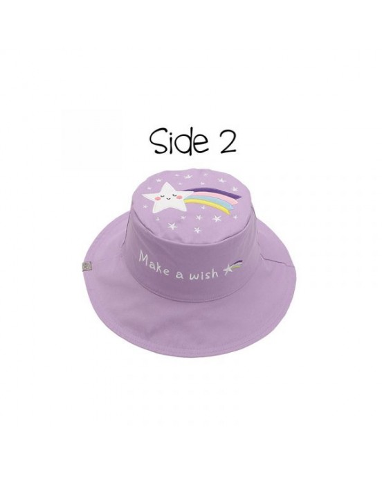 FlapJackKids  Καπέλο Διπλής Όψης UPF 50+ Unicorn/Star (Cotton)  FJKSH802
