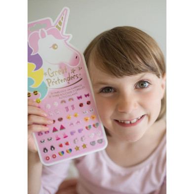 Great Pretenders Σκουλαρίκια αυτοκόλλητα Μονόκερος 30 σετ. 87503