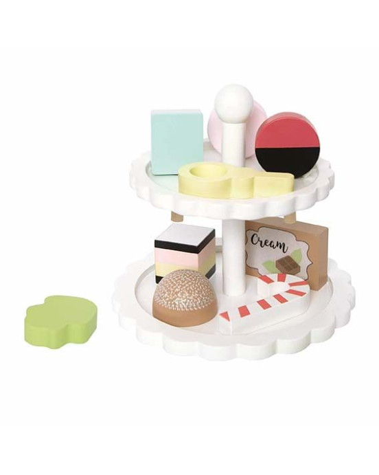 Jabadabado Ξύλινα Γλυκάκια με βάση σερβιρίσματος JB-T263