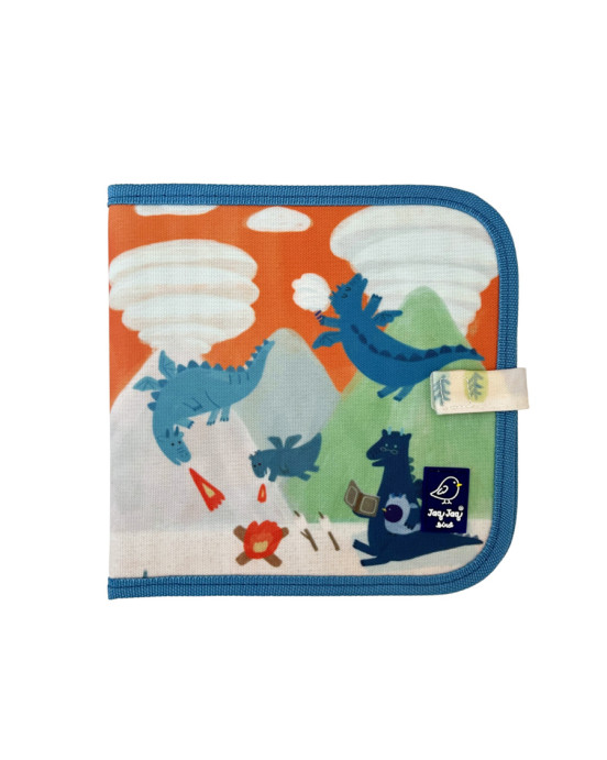 Jaq Jaq Bird Βιβλίο ζωγραφικής με κιμωλίες Dragons JJB-DBK-TW-DRA