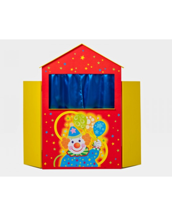 Kalantzis Κουκλοθέατρο ξύλινο σε κόκκινο χρώμα 003