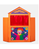 Kalantzis κουκλοθέατρο ξύλινο σε πορτοκαλί χρώμα 001