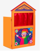 Kalantzis κουκλοθέατρο ξύλινο σε πορτοκαλί χρώμα 001