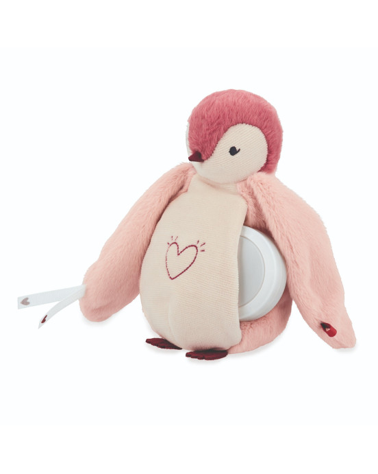 COMPLICES. Λούτρινο Πιγκουινάκι με φωτάκι νυκτός Ροζ