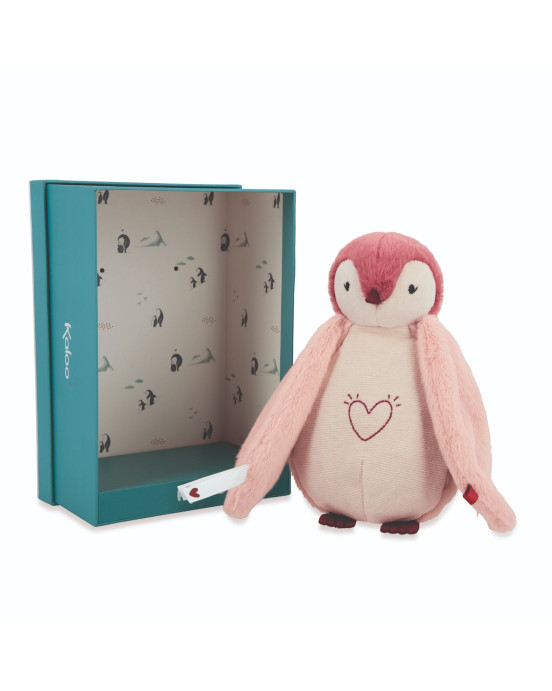 COMPLICES. Λούτρινο Πιγκουινάκι με φωτάκι νυκτός Ροζ