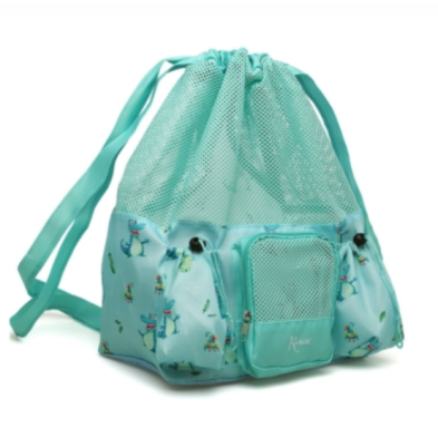 Kiokids Αδιάβροχη Τσάντα Παραλίας Κροκόδειλοι Μέντα 10L. 3803