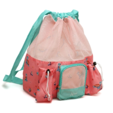 Kiokids Αδιάβροχη Τσάντα Παραλίας Ροζ Χελώνες 10L. 3800