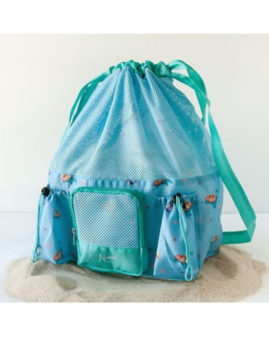 Kiokids Αδιάβροχη Τσάντα Παραλίας Σιελ Χελώνες 10L. 3802