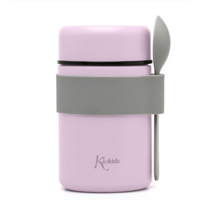 Kiokids Βρεφικό Θερμός Φαγητού με Κουταλάκι Λιλά 500ml. 5373