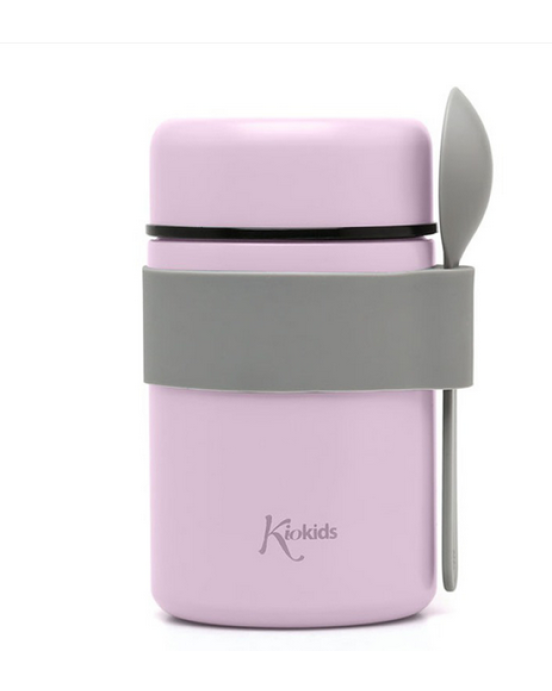 Kiokids Βρεφικό Θερμός Φαγητού με Κουταλάκι Λιλά 500ml. 5373