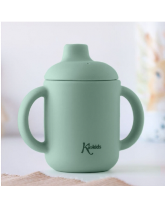 Kiokids Εκπαιδευτικό Ποτηράκι Σιλικόνης 120ml. | Μέντα 3783