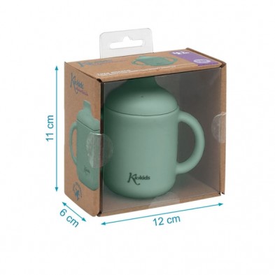 Kiokids Εκπαιδευτικό Ποτηράκι Σιλικόνης 120ml. | Μέντα 3783