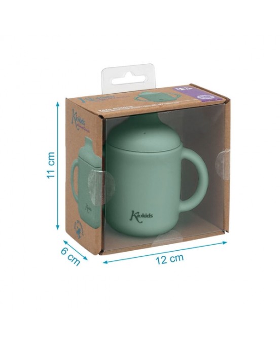 Kiokids Εκπαιδευτικό Ποτηράκι Σιλικόνης 120ml. | Μέντα 3783