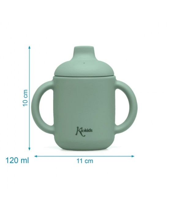 Kiokids Εκπαιδευτικό Ποτηράκι Σιλικόνης 120ml. | Μέντα 3783