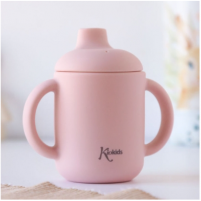 Kiokids Εκπαιδευτικό Ποτηράκι Σιλικόνης 120ml. | Ροζ 3543