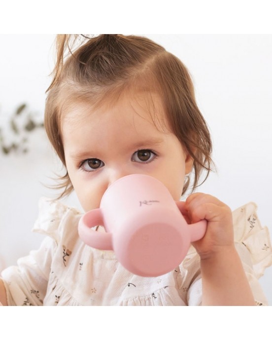 Kiokids Εκπαιδευτικό Ποτηράκι Σιλικόνης 120ml. | Ροζ 3543