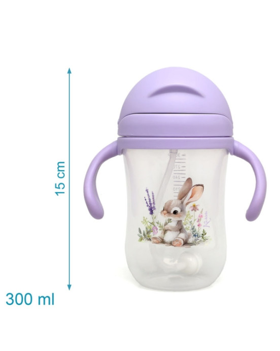 Kiokids παγούρι με Λαβές Lavender Bunny 300ml.6+Μ 5370