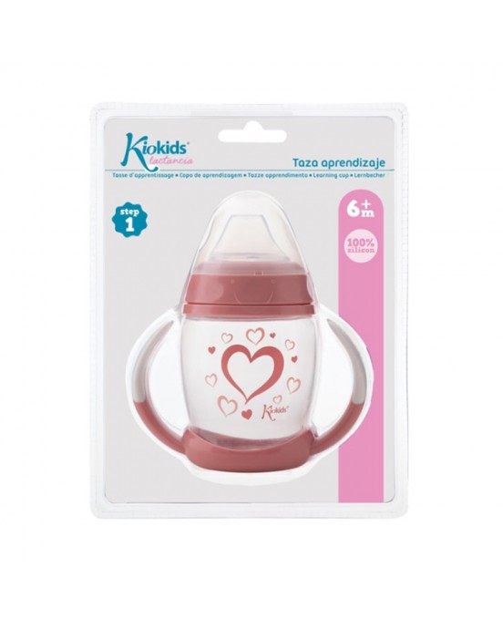 Kiokids Ποτηράκι Εκπαιδευτικό 270ML Heart 1ο Βήμα 6+Μ 2913