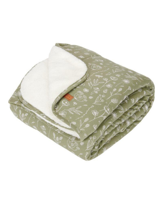 Little Dutch Κουβέρτα Wild Flowers Olive 110 x 140LD11021011
